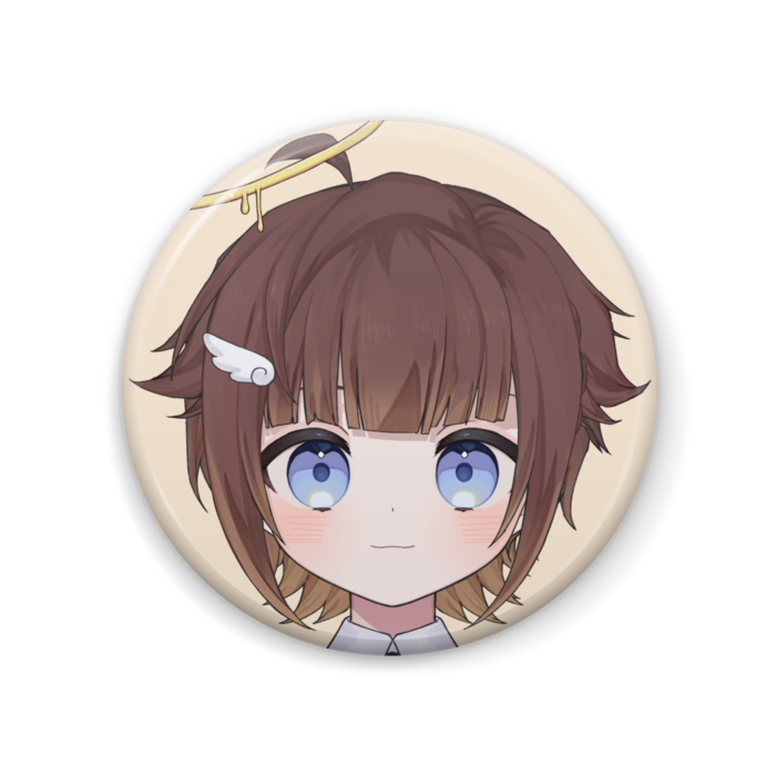 女の子風髪型差分 缶バッジ