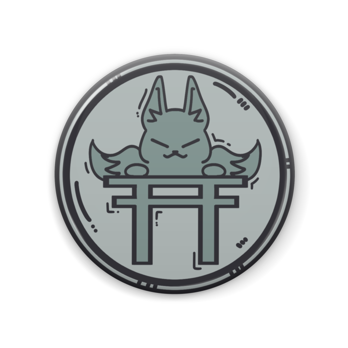 缶バッジ - 57mm　銀