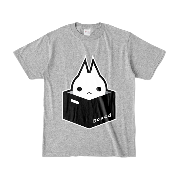 【濃Ｔ】白：S（杢グレー）