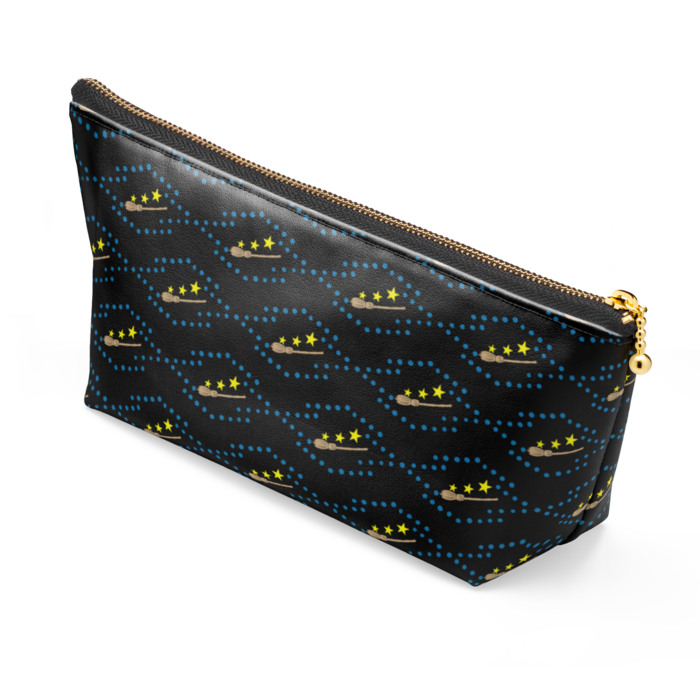 ポーチ - 長さ21.5cm / 高さ10cm - ブラック