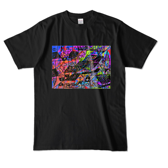 カラーTシャツ - L - ブラック (濃色)