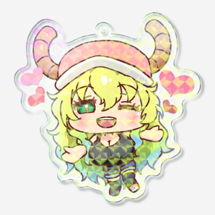 ホログラムアクリルキーホルダー - 70 × 70mm