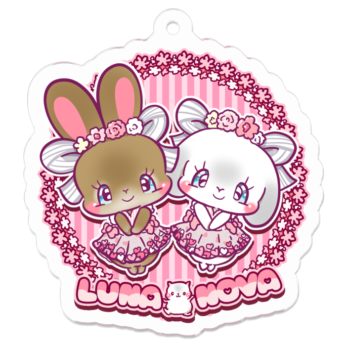 アクリルキーホルダー（コーティング） - 50 x 50 (mm)