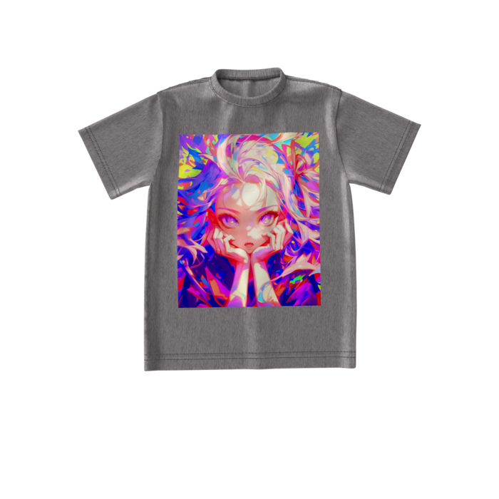 ビッグシルエットTシャツ (グレー) - S -