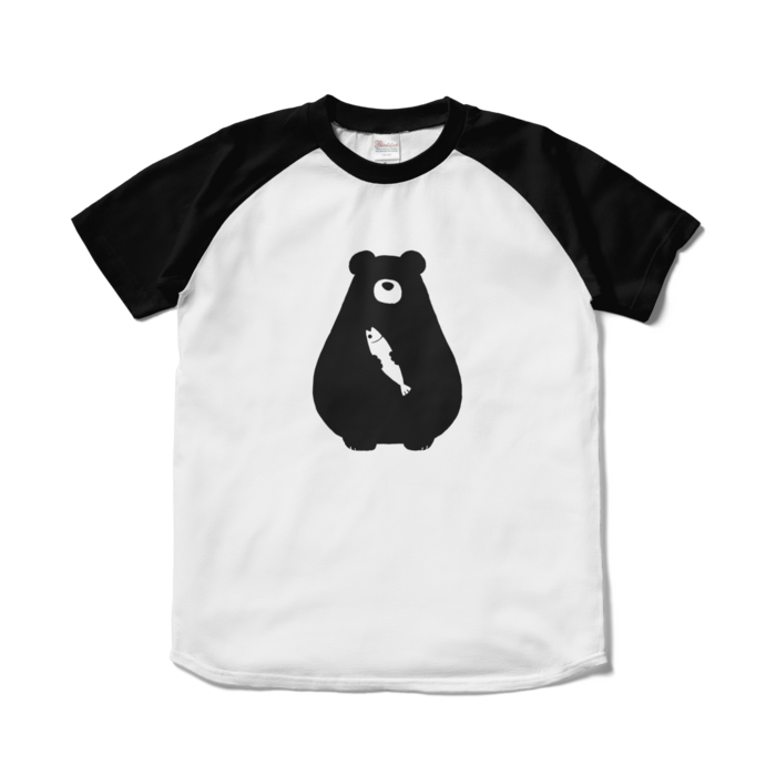 ラグランTシャツ - S - ホワイト×ブラック