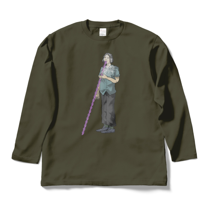 ロングスリーブTシャツ - L - アーミーグリーン