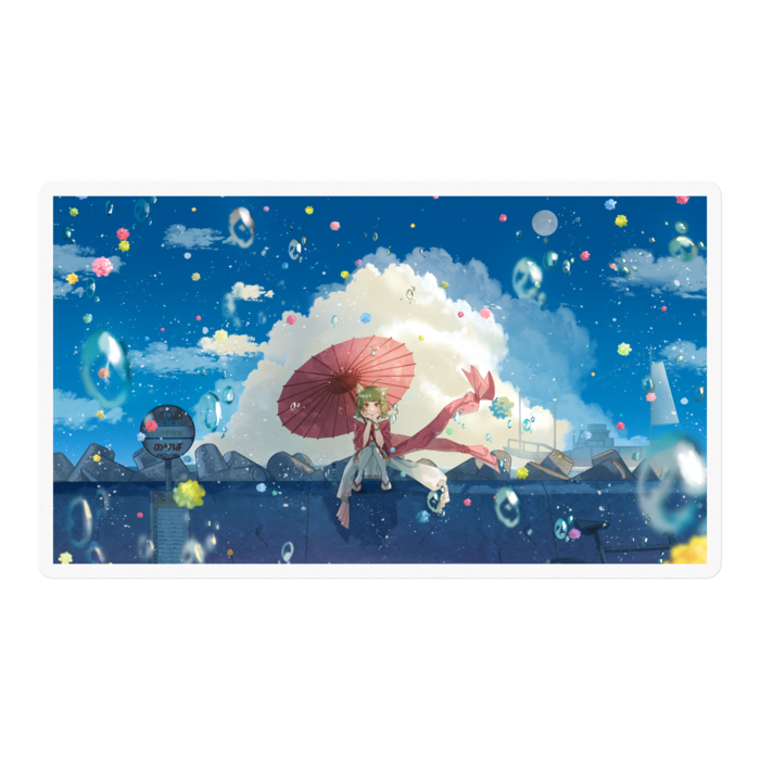 ステッカー - 100 x 100 (mm)(クリア)