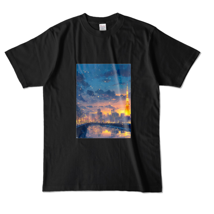 カラーTシャツ - L - ブラック (濃色)