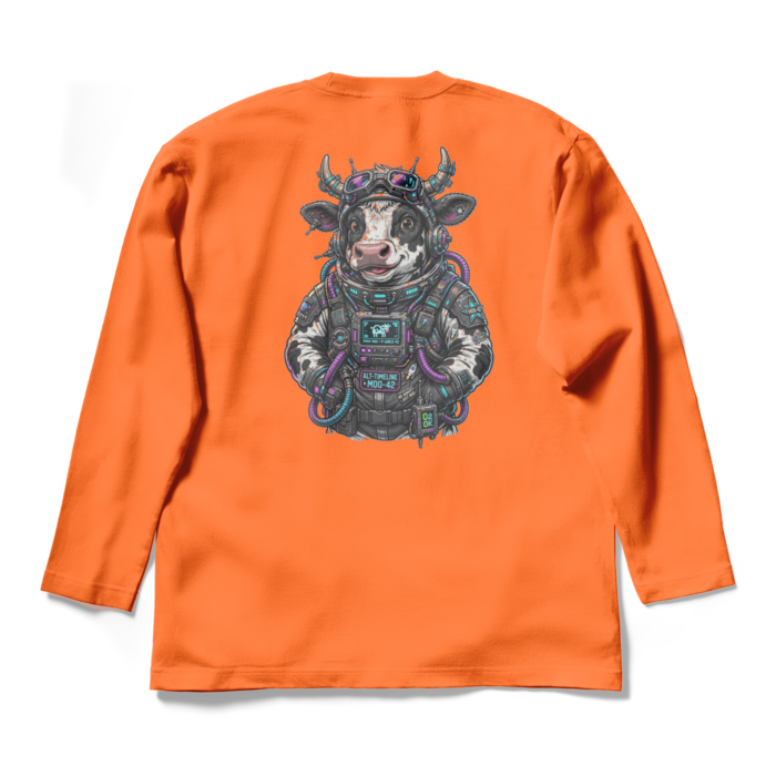 ロングスリーブTシャツ - L - オレンジ(1)