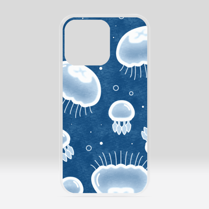 クリアiPhoneケース 青色 iPhone 13Pro
