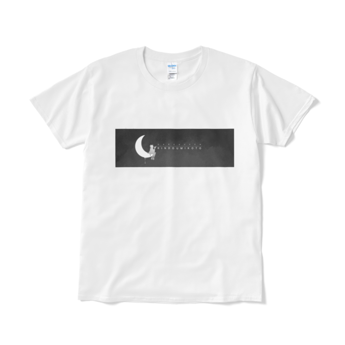 Tシャツ - L - 白×モノクロ