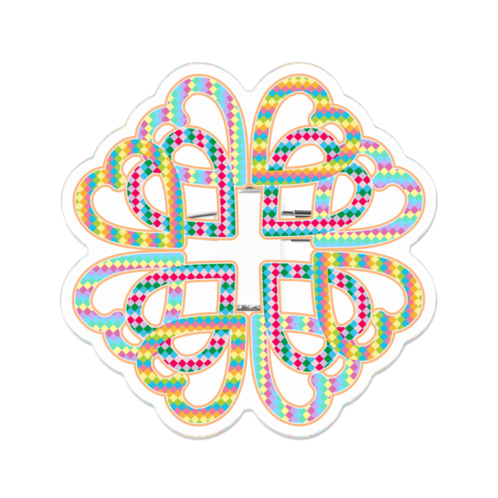 アクリルバッジ - 70 x 70 (mm)