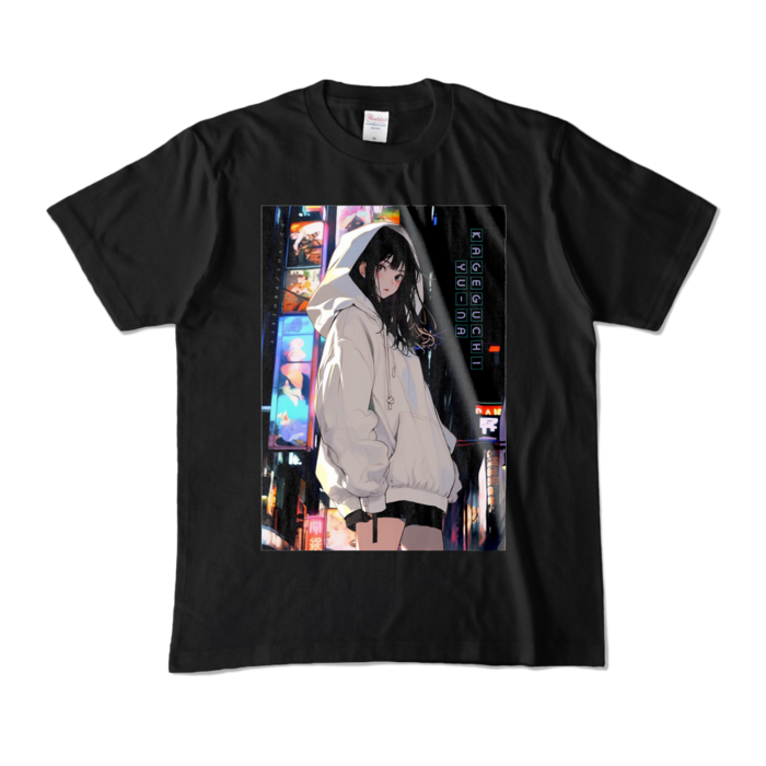 カラーTシャツ - M - ブラック (濃色)ゆうな