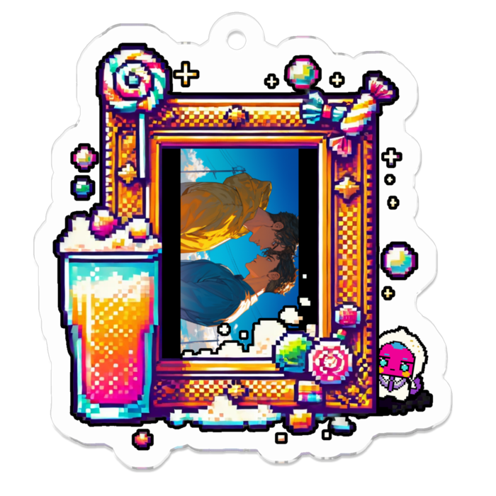 アクリルキーホルダー - 50 x 50 (mm)