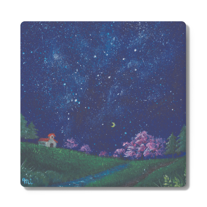 月夜の風景(春.2) - 角型