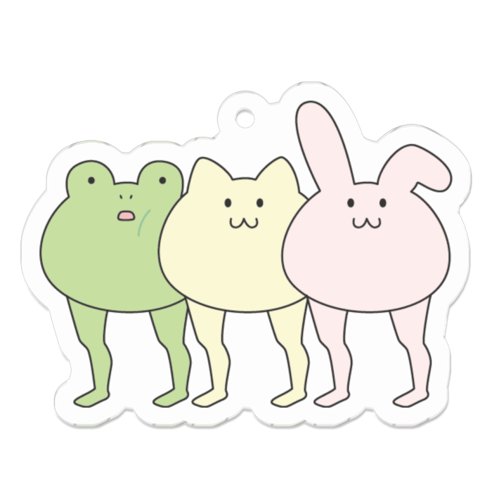 アクリルキーホルダー - 50 x 50 (mm)