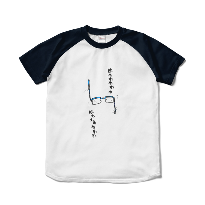 ラグランTシャツ - S - ホワイト×ネイビー