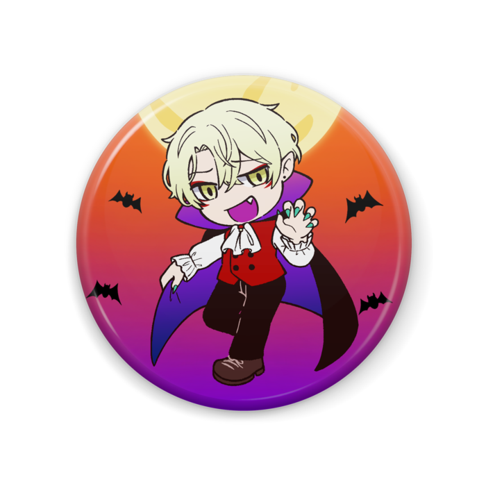 橘【ハロウィン】缶バッジ 57mm