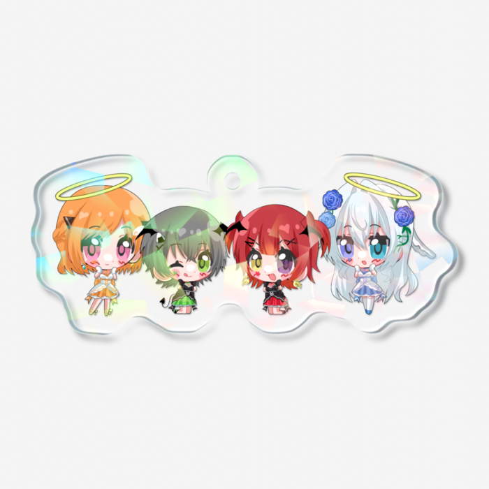 ホログラムアクリルキーホルダー - 50 × 50mm
