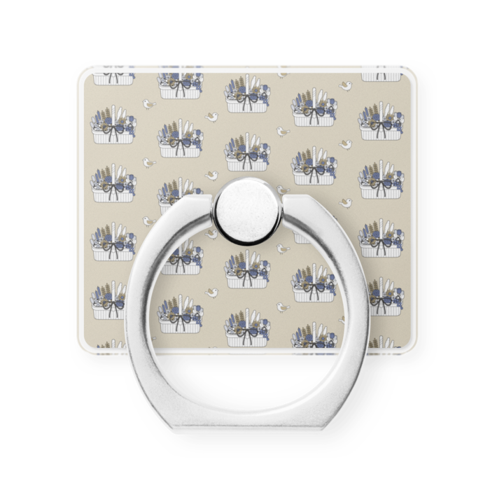 スマホリングB　横　ベージュ