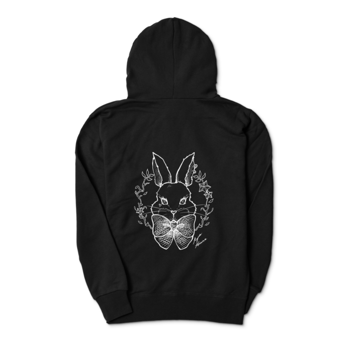 🐰パーカー - S - ブラック