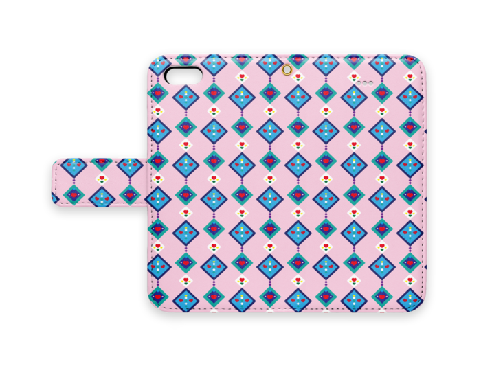 手帳型iPhoneケース - iPhone 5 / 5s / SE - ストラップ穴 あり