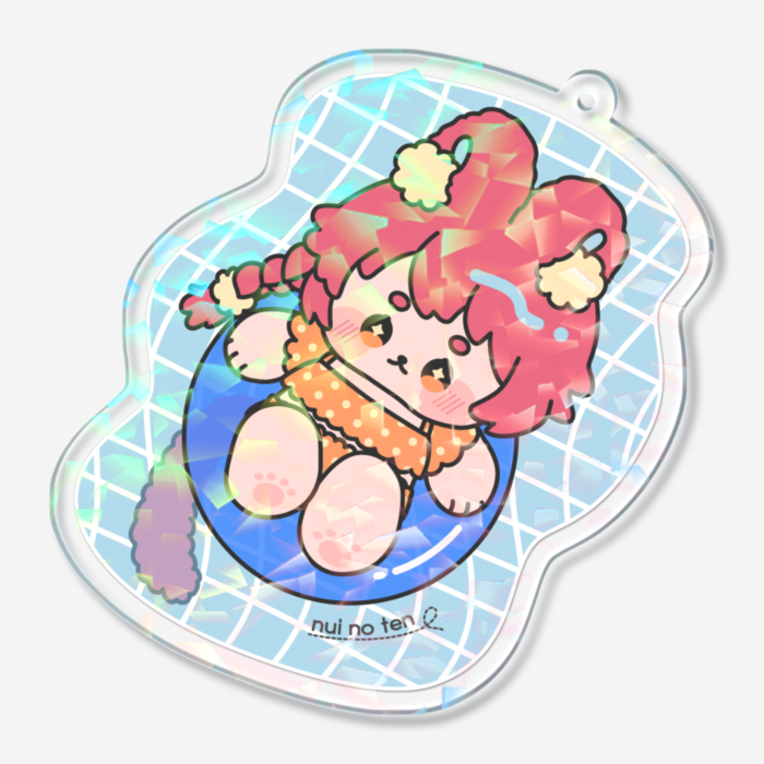 ホログラムアクリルキーホルダー - 70 × 70mm