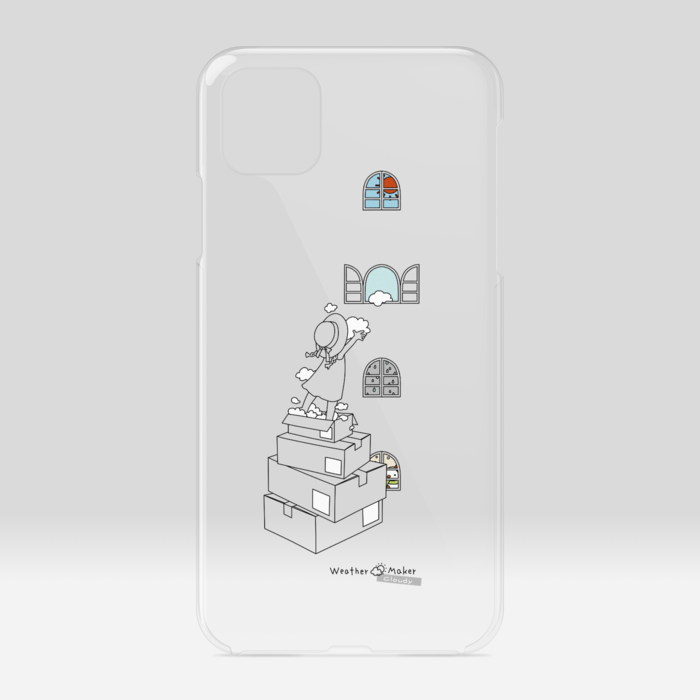 cloudy クリアiPhoneケース - iPhone11ProMax