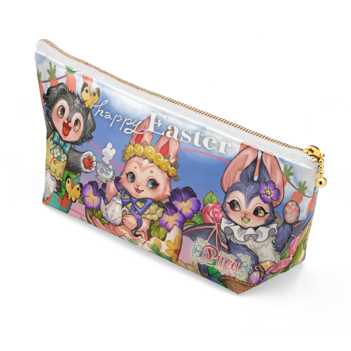 ポーチ - 長さ21.5cm / 高さ10cm - ホワイト