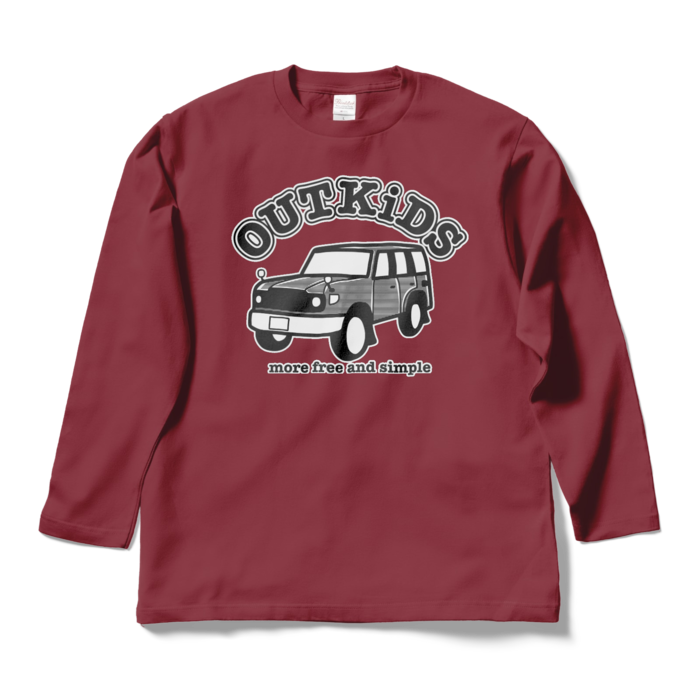 ロングスリーブTシャツ - L - バーガンディ