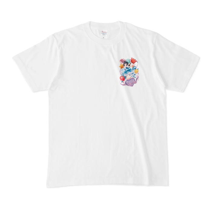 胸に小さく1周年 Tシャツ - M - 白
