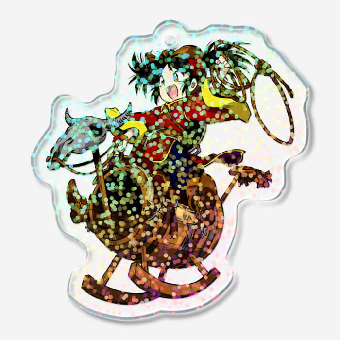 ホログラムアクリルキーホルダー - 50 × 50mm