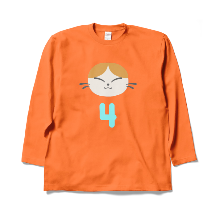 長袖Tシャツになったシク - XL - オレンジ