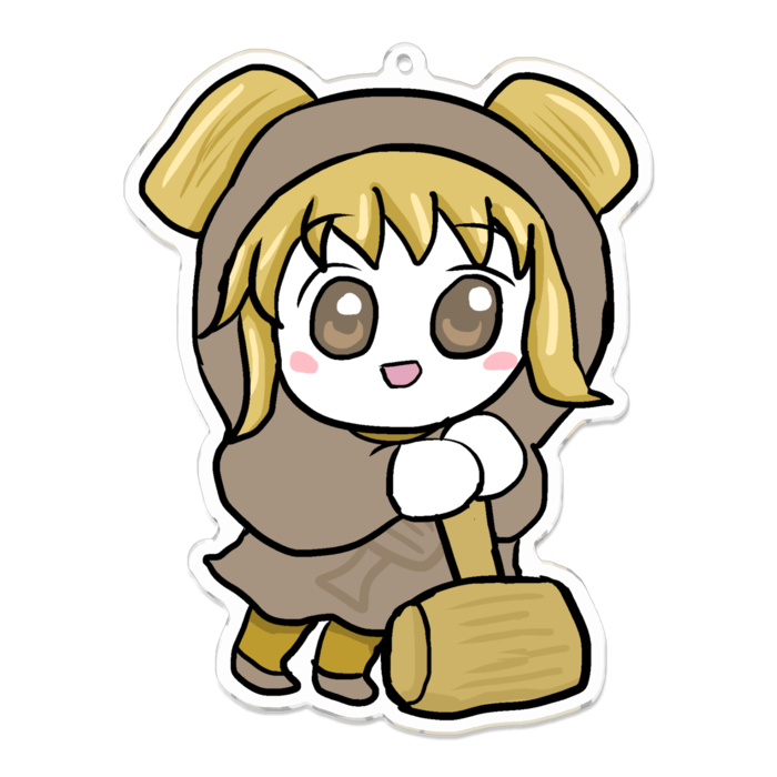 アクリルキーホルダー - 100 x 100 (mm)