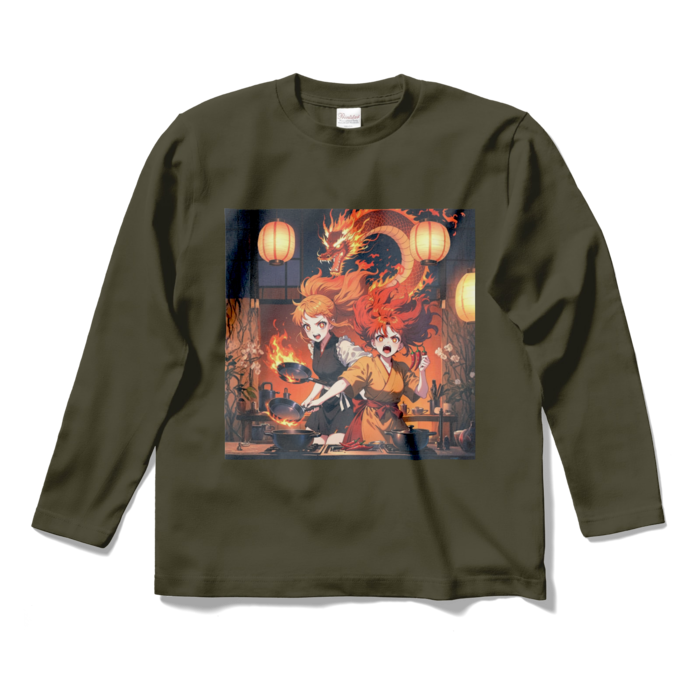 ロングスリーブTシャツ - S - アーミーグリーン