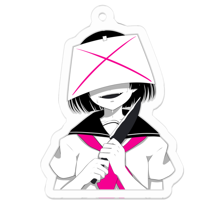 アクリルキーホルダー（コーティング） - 50 x 50 (mm)