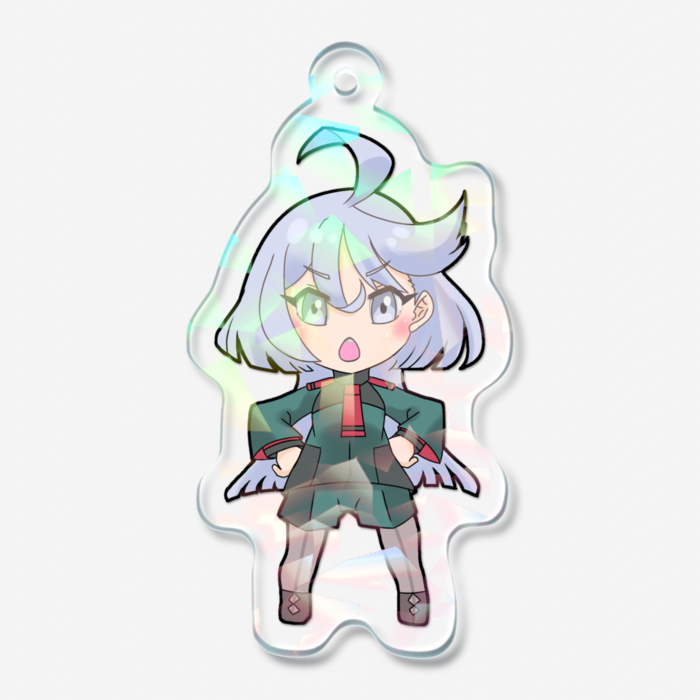 ホログラムアクリルキーホルダー - 50 × 50mm