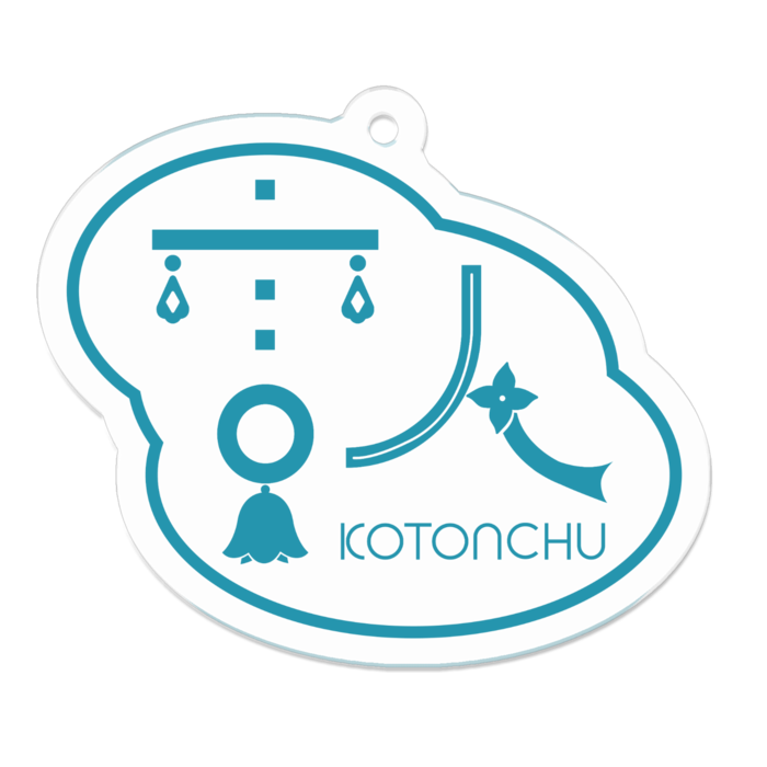 アクリルキーホルダー（コーティング） - 50 x 50 (mm)