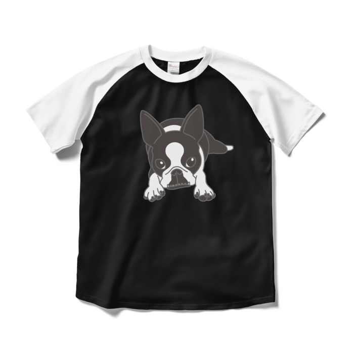 ラグランTシャツ - M - ブラック×ホワイト