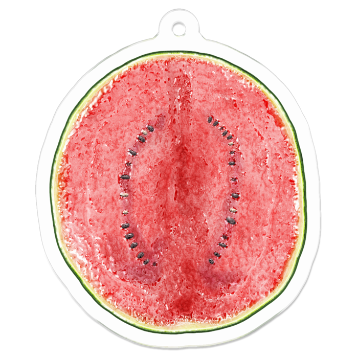 アクリルキーホルダー - 50 x 50 (mm)(ﾌﾟﾙﾂﾔ)