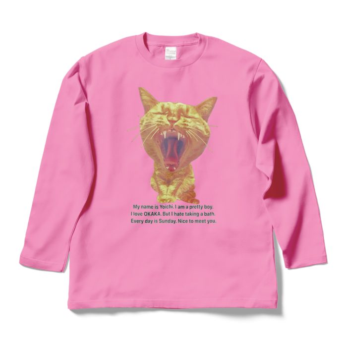 ロングスリーブTシャツ - L - ピンク