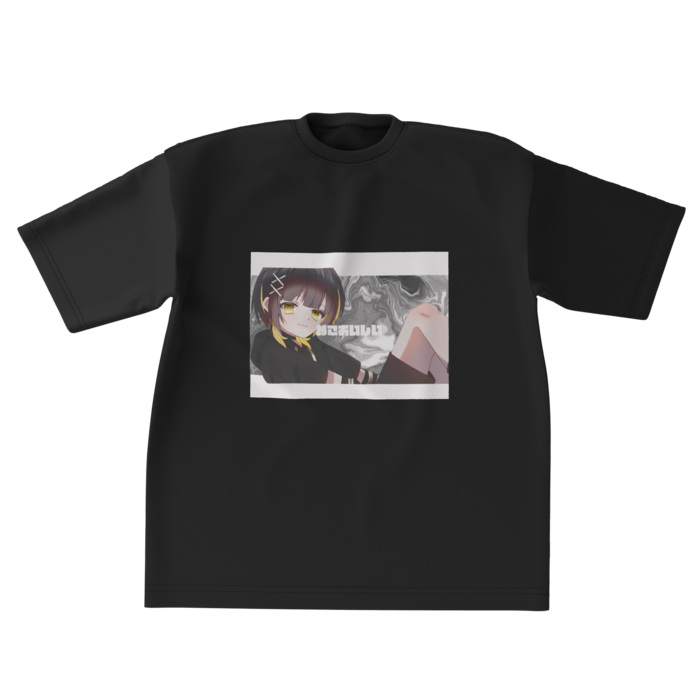 ビッグシルエットTシャツ（黒） - XL