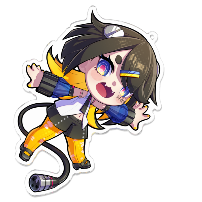 アクリルキーホルダー（コーティング） - 100 x 100 (mm)