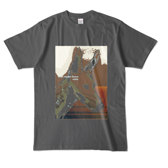 カラーTシャツ - L - チャコール (濃色)