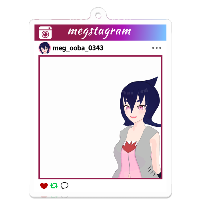 おでかけメグ - 70 x 70 (mm)