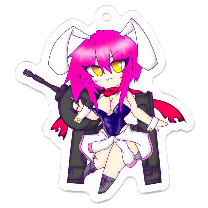 アクリルキーホルダー（コーティング） - 50 x 50 (mm)