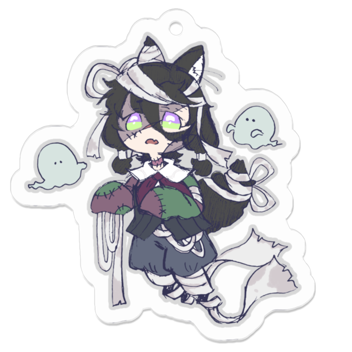 アクリルキーホルダー（コーティング） - 50 x 50 (mm)