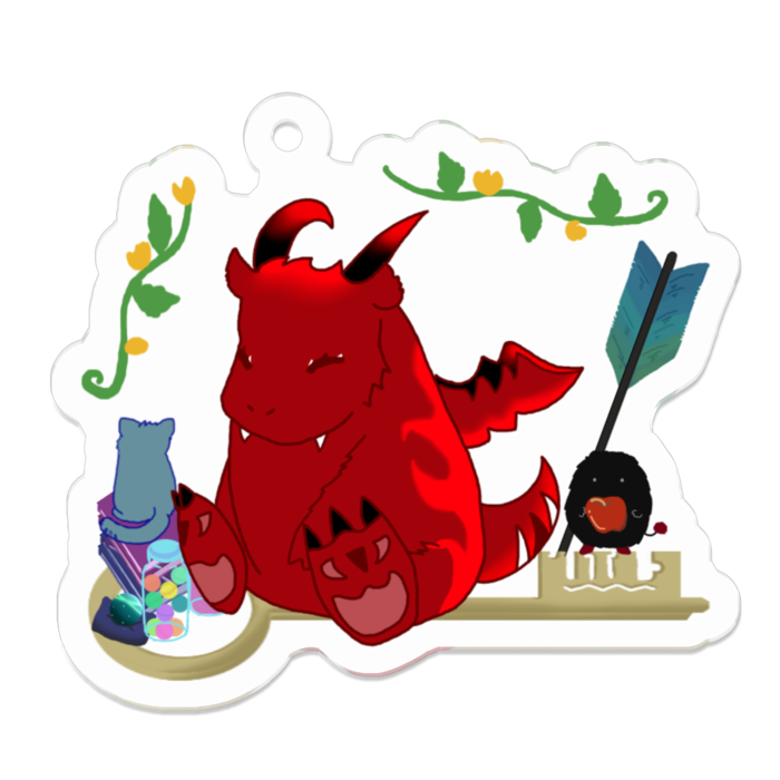 アクリルキーホルダー - 50 x 50 (mm)