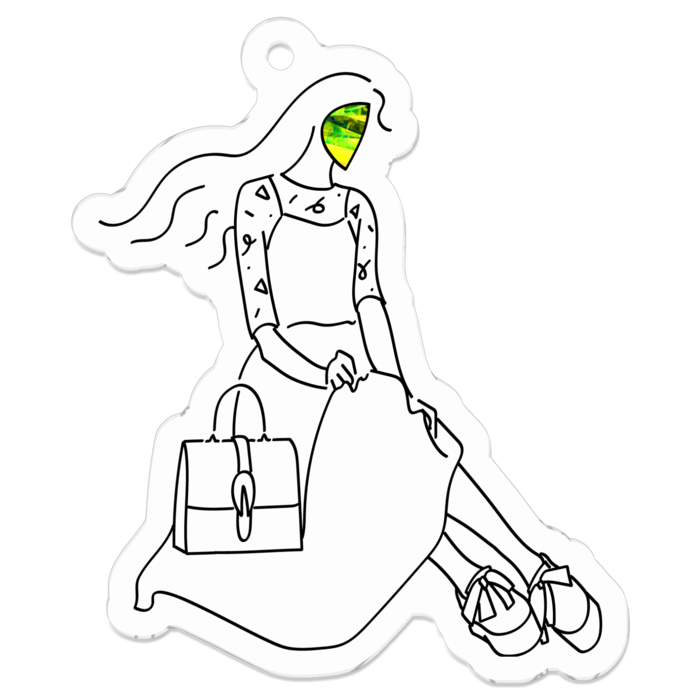 アクリルキーホルダー - 50 x 50 (mm)