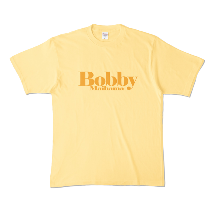 BobbyのカラーTシャツ - XL - ライトイエロー (淡色)